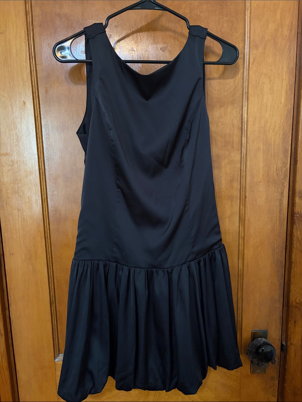 Abercrombie & Fitch Black Sleeveless Drop-Waist Mini Dress